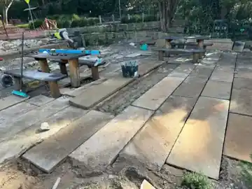 Sandstone paving and landscape works