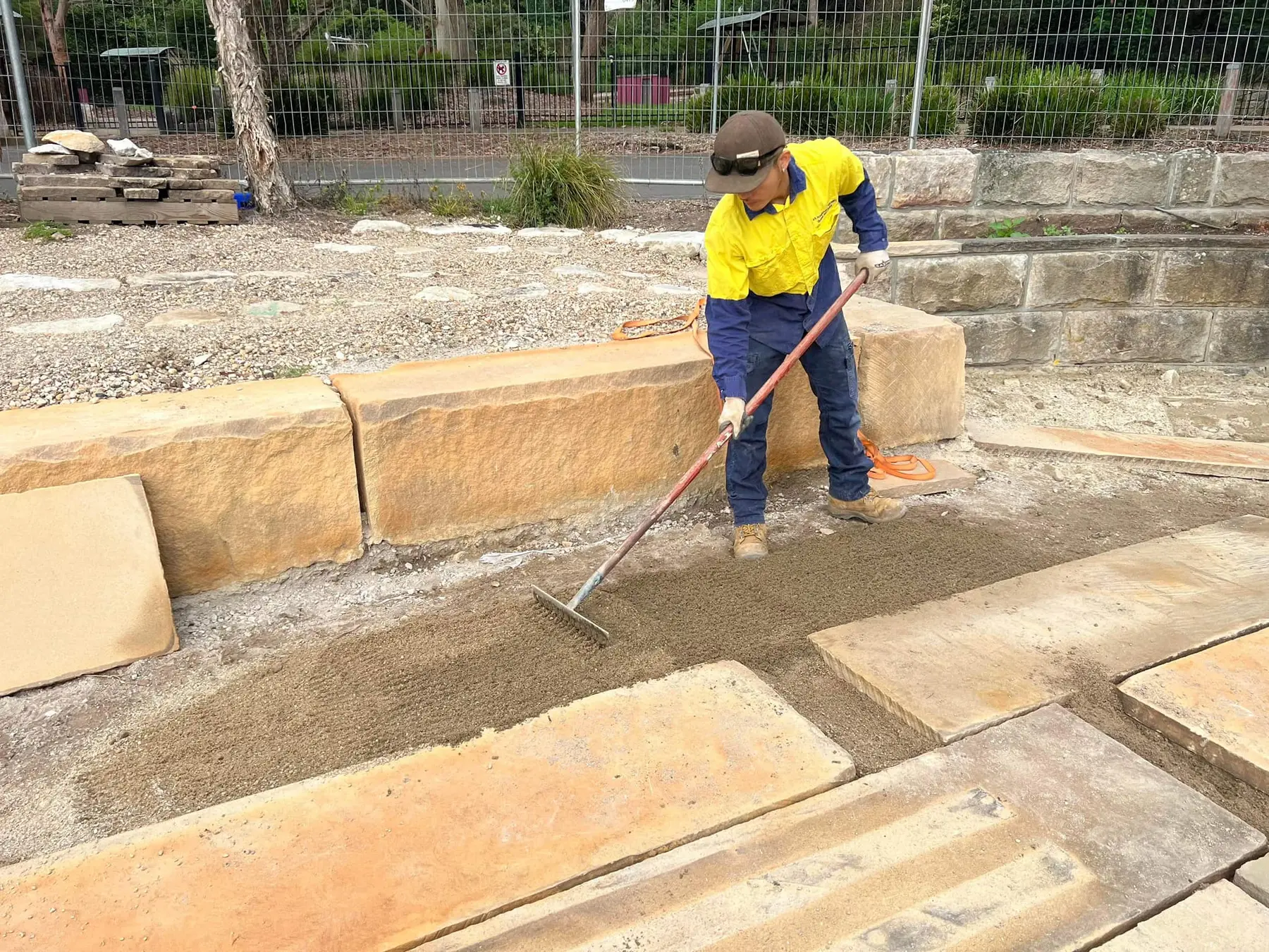 Sandstone paving and public space project 42