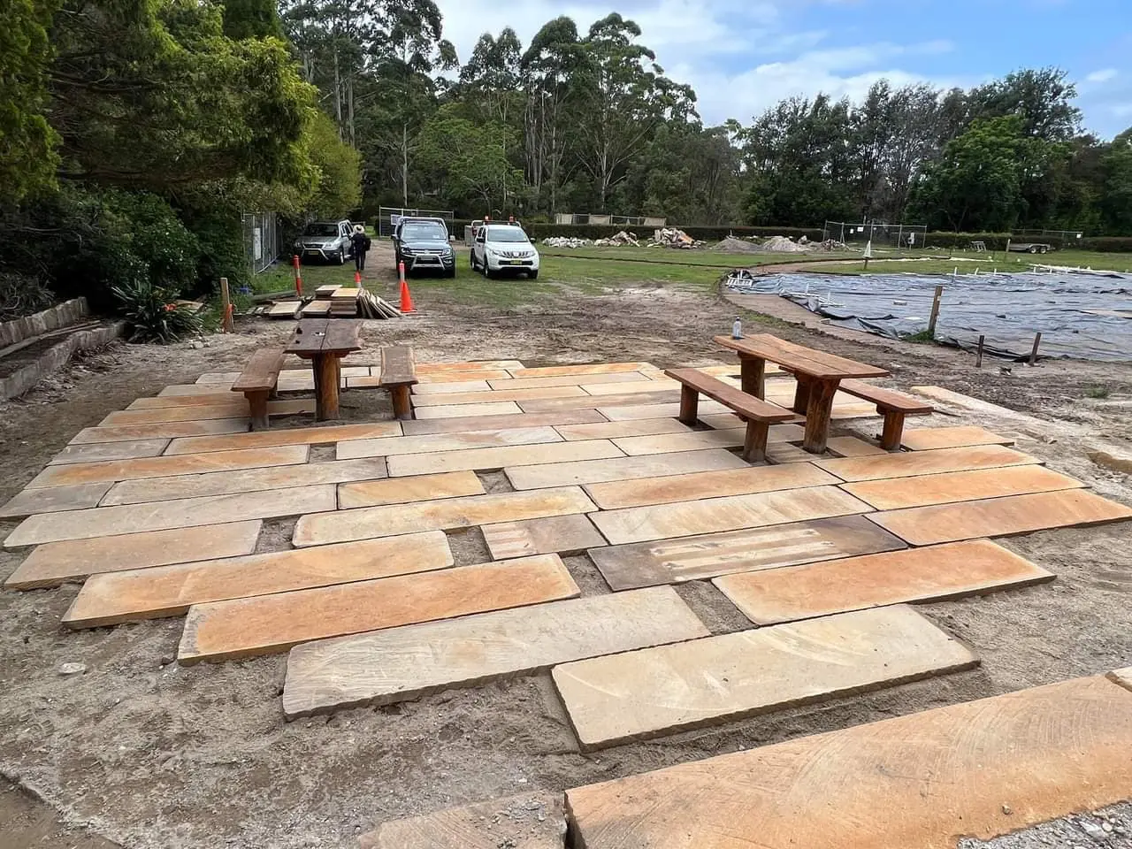 Sandstone paving and public space project 44