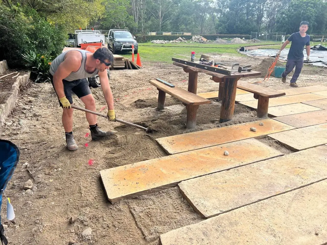 Sandstone paving and public space project 47