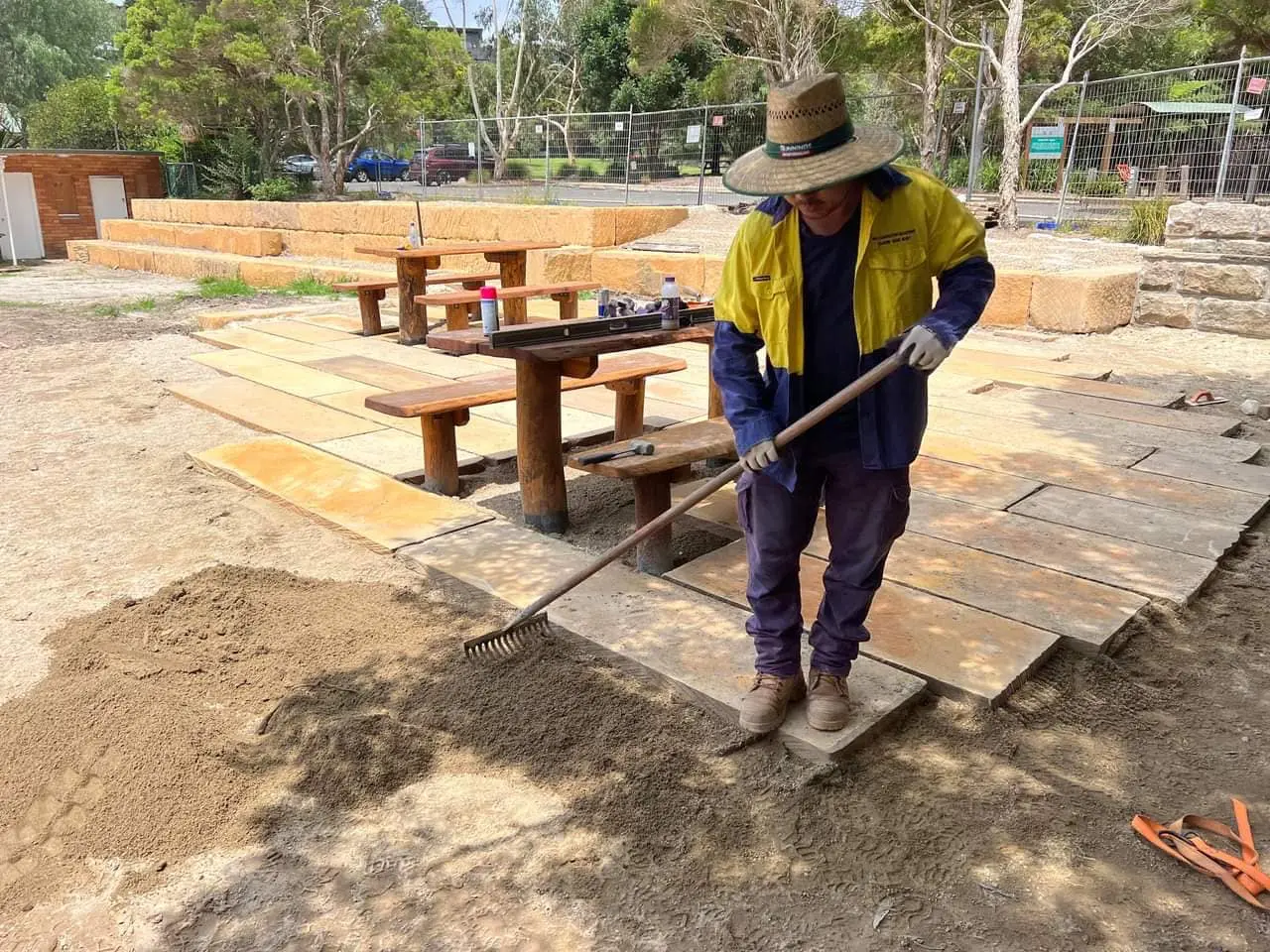 Sandstone paving and public space project 49
