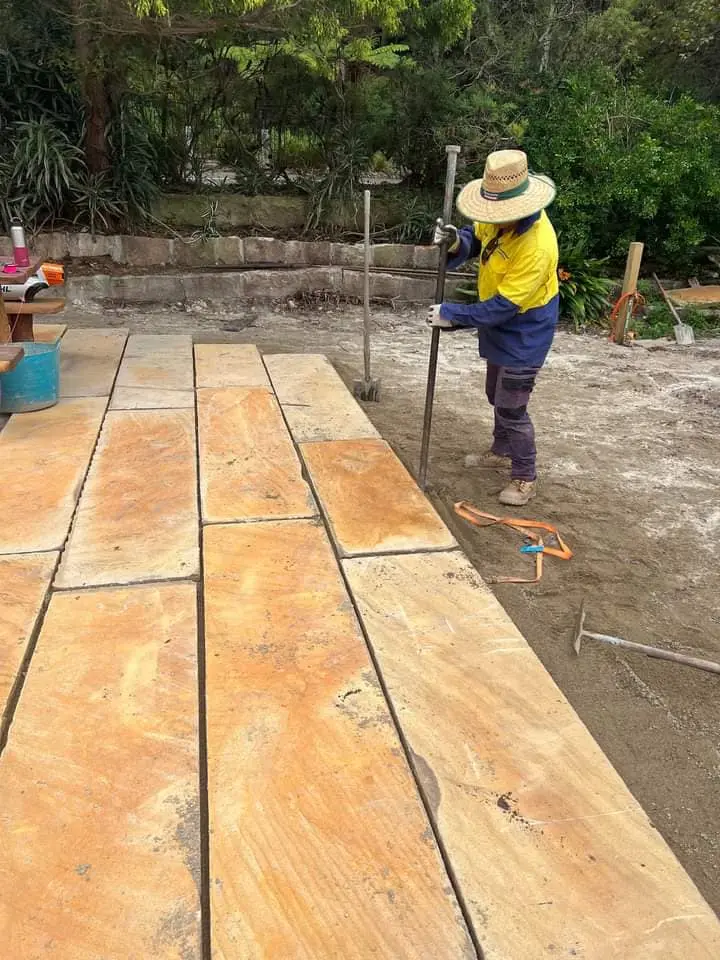 Sandstone paving and public space project 54