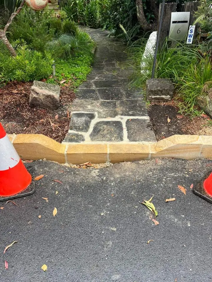 Sandstone kerb and streetscape project 27