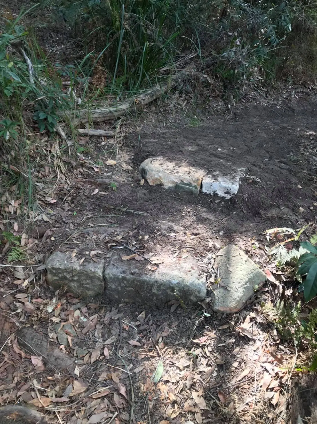 Bushland stone steps and track project 03