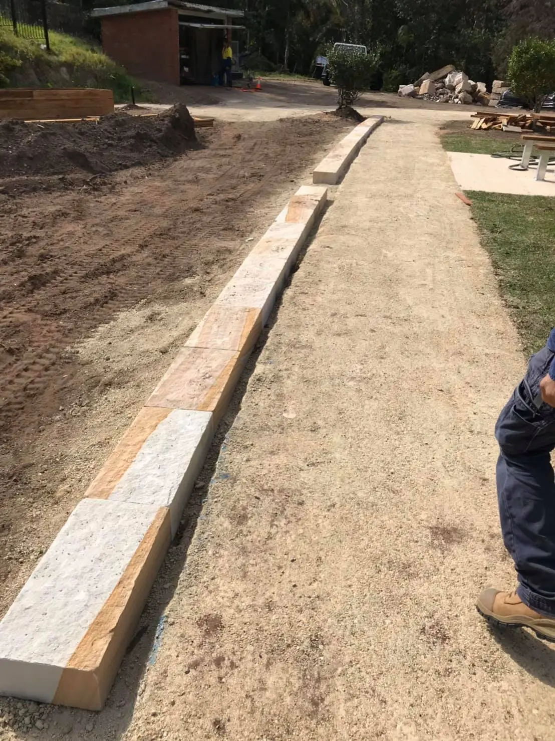 Stone kerb and streetscape project 15