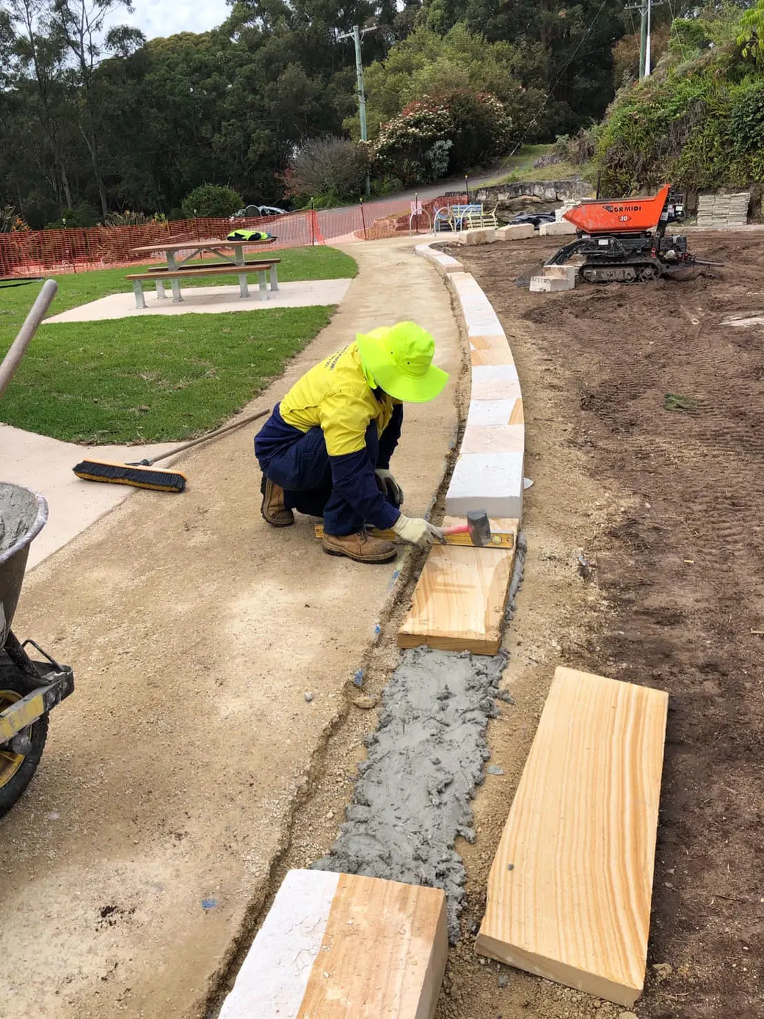 Stone kerb and streetscape project 18