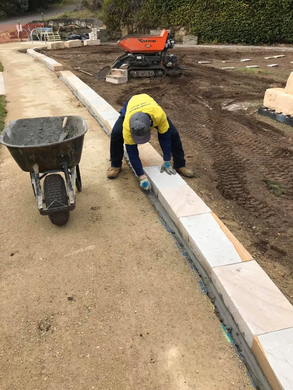 Stone kerb and streetscape project 22